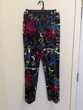 Joseph Ribkoff Abstract Print Pants Women's Size 6 Laggenlook Art To Wear 213696